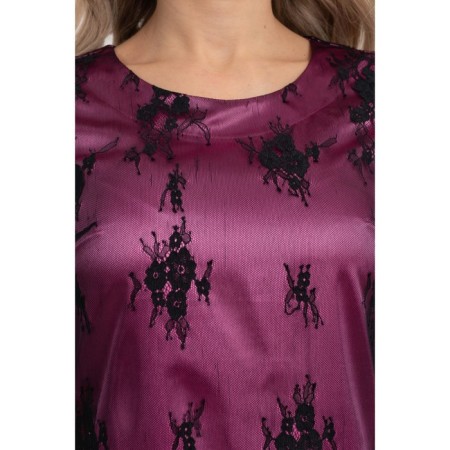 Female dress, size 42, black color, pink-9