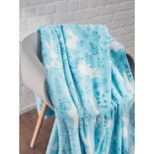 Water Bunny Glane, size 150x200 cm, rabbits, blue