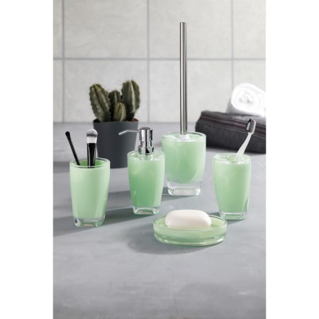 Axentia Graz soap dish made of plastic, volume effect, pastel-green, 13.5x2x9.5 cm-1