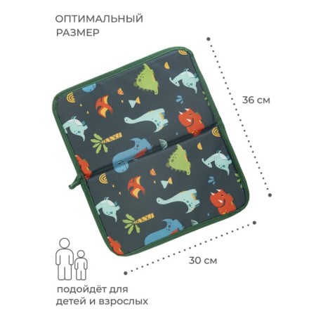 Garbage rug, "dinosaurs", 30x36 cm, for retraining, blue-8
