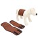 Reusable male belt, xxs (waist girth is 20-24 cm, width 8 cm), brown