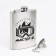 Flaw for alcohol and water, 240 ml, "Master K", stainless steel, gift, with a funnel