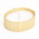 Candle "Oval" in a candlestick with narrow faces, 9x6.5x4cm, gold