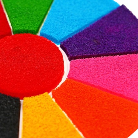 Finger -based paints, water -based, with a sponge, 12 colors-1
