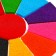 Finger -based paints, water -based, with a sponge, 12 colors