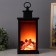Nightlight "fireplace" LED black 13x13x30 cm Risalux