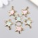 Decor for creativity metal, enamel "heart in the star" MIX 1.7x2.1 cm