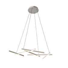 Suspension lamp ST LUCE. SL394.513.06. Basoni. 6x13 W, LED, 4000K, 4550 LM, 106x67 cm, white color
