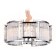 Crystal chandelier with Ambrella Light, Traditional, TR5366, E14, Color Chrome