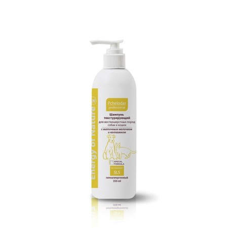 Pchelodar Professional Energy of Nature shampoo for hard -haired dogs and cats, 350 ml