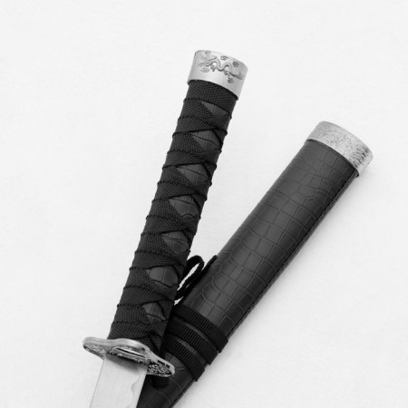 Suv. Product Katana 3V1 on a stand, scabbard leatherette, black, matte 46/70/89cm-3