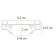 Profile for the ARTE LAMP Track Accessories A630205, 8.2x200x2.61 cm, gray.