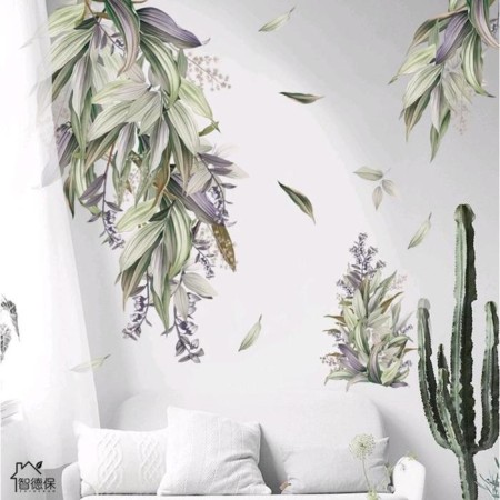 Interior plastic sticker "Flowering" 60x90 cm