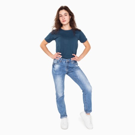 Women's jeans, blue color, size 46-48 (31)-1
