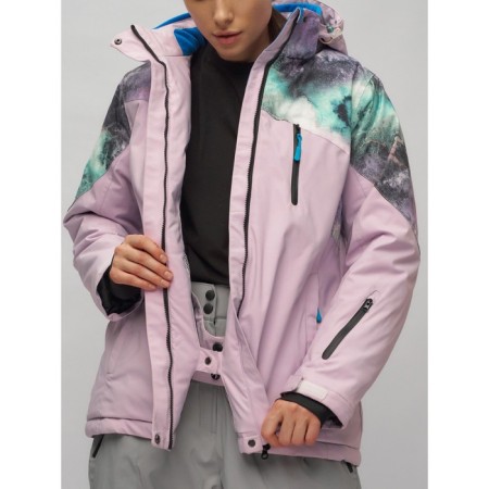 Ski suit, size 60, purple color-4