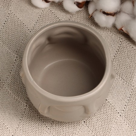 Kashpo "Many -sided" beige, 12x12x9cm-2
