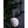 Christmas ball "Starry sky" 9x9x9.8 cm, 1 LED, LR44x3 (in the set), T/white
