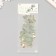 Plastic stickers "leaves and quotes. Green" set 12 pcs 8.5x21.5x0.2 cm