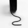 Weaving cord, genuine leather, d = 2 mm, 10 ± 0.5 m, black color