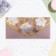Money envelope "Universal" gold flowers, embossing, 19.5 x 9 cm