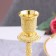 A set of 2 candlesticks, metal, 8 x 8 x 16.5 cm