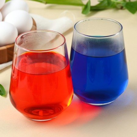 Easter set of Easter "Gzhel": 2 dyes: red, blue + egg stickers-3