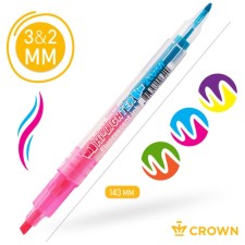 A set of markers-textbooks of 6 colors, 2/3 mm, Crown 