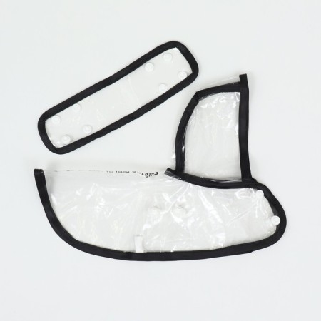Dog raincoat, size XS (DS 18, OG 25-30, Osh 25 cm), black-9