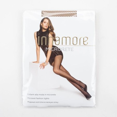 Women's tights Innamore Microrete Collant, Glass, Daino color (tan), size 3