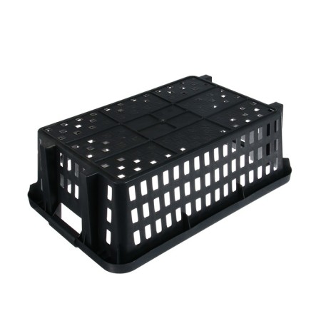 The box is universal, plastic, 60 × 40 × 20 cm, 30 kg, black-3