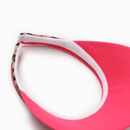 Feminine visor minaku "leopard" color pink, rn 56-58-3