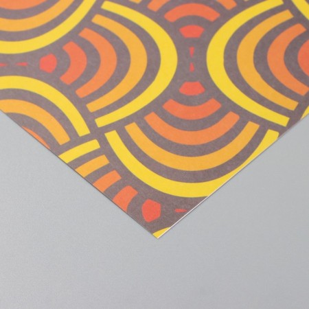 Scrapbooking paper "Summer wave" density 180 grams set 5 pcs 30.5x32 cm-3