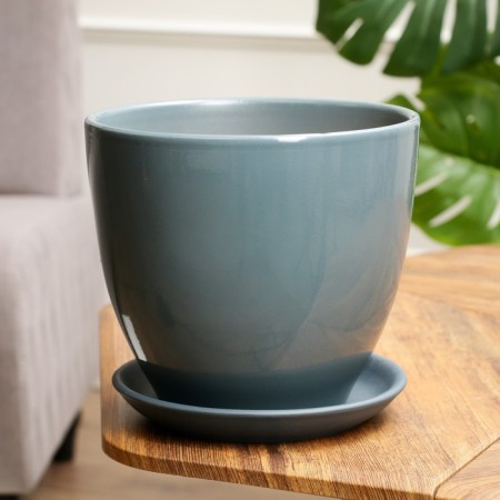 Pot Flower Tulip 5 L, dark gray