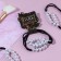 Hair gum with beads "Dark Beauty", 2 pcs.