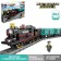 Designer of the railway "Statzor with the composition", works from batteries, 841 details