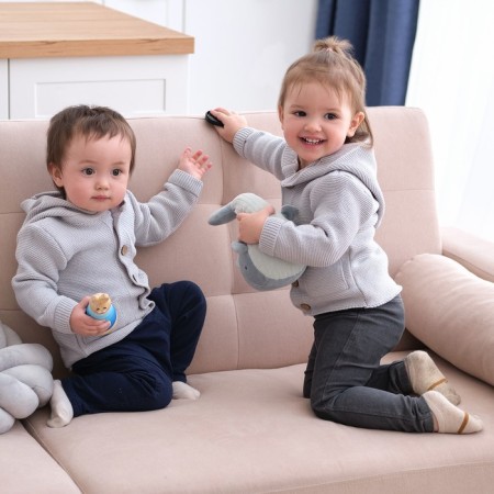 Jumper knitted baby I "Trendy" Height 80-86 cm, color gray color-1