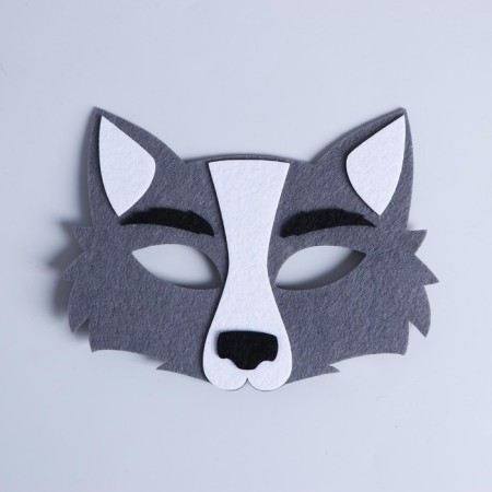 Carnival mask "wolf cub", felt-1