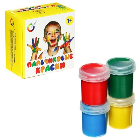 Finger paints, set 4 colors x 40 ml, exhibits