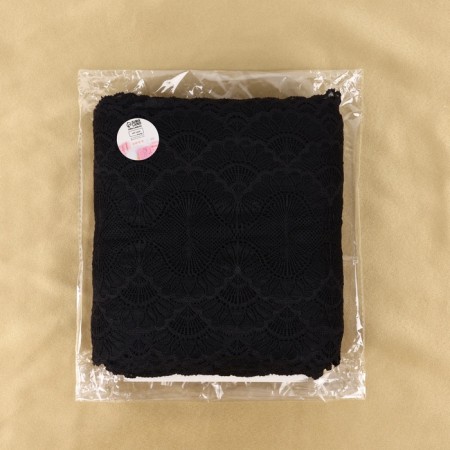 Lace elastic fabric, 180 mm × 23 ± 1 m, black color-3