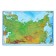 Interactive map of Russia Physical 101*70cm, 1: 8.5m, on rails (with lamination) KN081