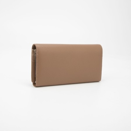 Women's wallet on magnets, khaki color-1