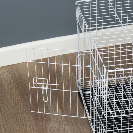 A cell for dogs and cats, a two -tier 61 x 42 x 50 cm, white-5