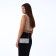 Magneta bag, long chain, light-gray color