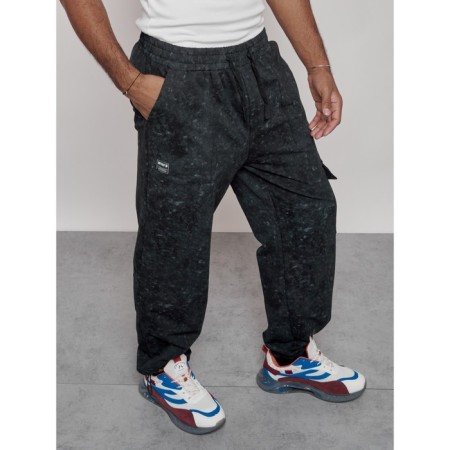 Sports male trousers, size 48, dark green color-17