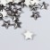 Decor for creativity plastic "Stars" silver set 50 pcs 1.4x1.4 cm