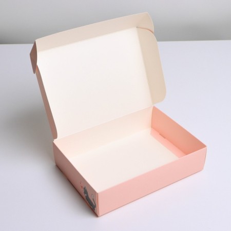 Gift folding box, packaging, "paws", 21 x 15 x 5 cm-3