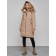 Coat insulated winter female, size 48, beige color