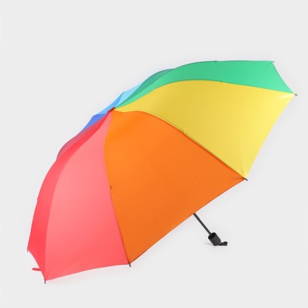 Mechanical “Rainbow” umbrella, Eponge, 4 additions, 10 spokes, r = 64 cm, multi -colored-3