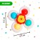 A set of spinners on the suction cup "Funny animals", 3 pcs.
