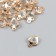 Decor for creativity Metal "heart" gold, crystal 0.6x1x1.1 cm